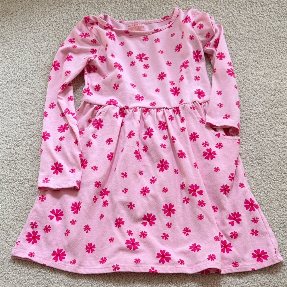 Pink Floral Kids Dress Cat & Jack size 8